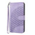 For iPhone 13 Pro YX0060 Elephant Head Embossed Phone Leather Case with Lanyard(Light Purple)