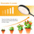 LED Plant Growth Lamp USB Remote Control Clip Waterproof Full Spectral Natural White Seedling Planting Light, Power: 30W Two Head
