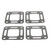 A8504 4pcs / Set Car Exhaust Elbow Gasket for Mercruiser 27-863726(Grey)