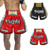 ZhuoAo Boxing Shotgun Clothing Training Fighting Shorts Muay Thai Pants, Style: Blue Gold(XL)