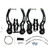 4 PCS Bicycle Mountain Bike V Brake Full V Brake Caliper, Colour: Black