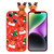 For iPhone 14 Colored Drawing Deer Relief Doll Soft TPU Phone Case(Christmas Tree and Deer)