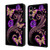 For Samsung Galaxy S24 5G Crystal 3D Shockproof Protective Leather Phone Case(Purple Flower Butterfly)
