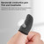 Carbon Fiber Touchscreen Anti-slip Anti-sweat Gaming Finger Cover for Thumb / Index Finger (Yellow)