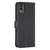 For Nokia C12 Four-leaf Embossed Leather Phone Case(Black)