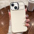 For iPhone 14 Skin Fee PC Liquid Silicone Phone Case(Antique White)