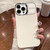 For iPhone 14 Pro Max Skin Fee PC Liquid Silicone Phone Case(Antique White)