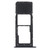 SIM Card Tray + Micro SD Card Tray for LG K61 LMQ630EAW, LM-Q630 (Black)