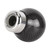 Car Carbon Fiber Pattern Gear Shift Knob Round Modified Gear Shift Head (Black)