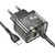 Hoco N34 Dazzling PD20W + QC3.0 Dual Port Charger Set with Type-C to Type-C Cable, EU Plug(Black)