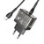 Hoco N34 Dazzling PD20W + QC3.0 Dual Port Charger Set with Type-C to Type-C Cable, EU Plug(Black)