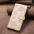 For iPhone 14 Pro Max Four-leaf Embossed Leather Phone Case(Gold)