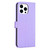 For iPhone 14 Pro Four-leaf Embossed Leather Phone Case(Purple)