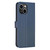 For iPhone 14 Plus Four-leaf Embossed Leather Phone Case(Blue)