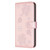 For iPhone 14 Pro Max Four-leaf Embossed Leather Phone Case(Pink)