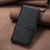 For iPhone 14 Pro Max Four-leaf Embossed Leather Phone Case(Black)