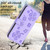 For iPhone XR Four-leaf Embossed Leather Phone Case(Purple)