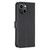 For iPhone 14 Four-leaf Embossed Leather Phone Case(Black)