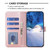For iPhone XR Four-leaf Embossed Leather Phone Case(Pink)