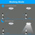 1143 Human Body Sensation Night Light Smart Home Sensing Lights, Light color: White Shell White Light