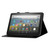 For Amazon Fire HD 10 (2021) Glitter Powder Horizontal Flip Leather Case with Card Slots & Holder & Sleep / Wake-up Function(Black)