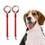 4 PCS Pet Car Safety Rope Ring Dog Car Seat Belt Rear Seat Traction Rope(Red)