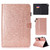 For iPad Mini 1/2/3/4/5 Varnish Glitter Powder Horizontal Flip Leather Case with Holder & Card Slot(Rose Gold)