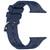 For Apple Watch Series 8 41mm H Texture Silicone Ladder Buckle Watch Band(Midnight Blue)