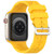 For Apple Watch Series 8 41mm H Texture Silicone Ladder Buckle Watch Band(Yellow) For Apple Watch Series 8 41mm H Texture Silicone Ladder Buckle Watch Band(Yellow)