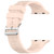 For Apple Watch Series 9 41mm H Texture Silicone Ladder Buckle Watch Band(Sand Pink)