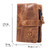BULL CAPTAIN 01 RFID Anti-theft Multifunctional Cowhide Vertical Detachable Men Wallet(Coffee)