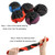 39cm Carbon Fiber Elastic Leather Without Inner Ring Car Steering Wheel Cover, Color: Claret