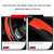 39cm Carbon Fiber Elastic Leather Without Inner Ring Car Steering Wheel Cover, Color: Claret