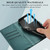 For Xiaomi Redmi 13C PU Genuine Leather Texture Embossed Line Phone Case(Green)