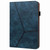 For Amazon Kindle Fire HD 10 2023 Embossed Striped Leather Tablet Case(Blue)