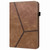 For Amazon Kindle Fire HD 10 2023 Embossed Striped Leather Tablet Case(Brown)