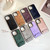 For iPhone 14 Pro Max Multi-function Holder MagSafe PU Phone Case(Mulberry)