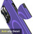 For iPhone 15 Plus Shield Armor MagSafe TPU Hybrid PC Phone Case(Purple)