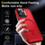 For iPhone 13 Pro Max Shield Armor MagSafe TPU Hybrid PC Phone Case(Red)