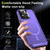 For iPhone 14 Pro Max Shield Armor MagSafe TPU Hybrid PC Phone Case(Purple)