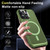 For iPhone 13 Pro Shield Armor MagSafe TPU Hybrid PC Phone Case(Grass Green)