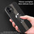 For iPhone 12 Pro Magnetic Litchi Leather Back Phone Case with Holder(Green)