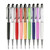 AT-22  2 in 1 Universal Flash Diamond Decoration Capacitance Pen Stylus Ballpoint Pen(Black)