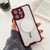 For iPhone 14 Pro Max Colorful Two-Color Lens Film MagSafe Magnetic Horn Acrylic+TPU Case(Red)