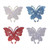 Butterfly Car Sticker DIY Patch Car Interior Decoration, Color: Colorful AB Diamond