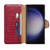 For Samsung Galaxy S24 Ultra 5G Denior Crocodile Texture Oil Edge Leather Phone Case(Rose Red)