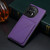 For OnePlus Ace 2 Pro 5G Denior Imitation Calf Leather Back Phone Case with Holder(Purple)