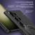 For Samsung Galaxy S24+ 5G Matte Magsafe Magnetic Phone Case with Trolley Holder(Black)