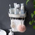 2 PCS Punch-Free Shelf Bathroom Suction Cup Storage Frame(White)