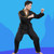 Men And Women Child Adult Cotton Taekwondo Clothing Training Uniforms, Size: 130(Dragon Red)